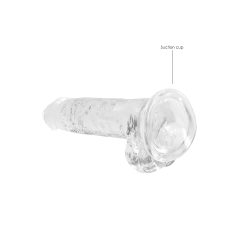 REALROCK - Transparent Lifelike Dildo - Clear (17cm)