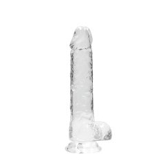 Transparent Realistic Dildo - Clear (19cm)