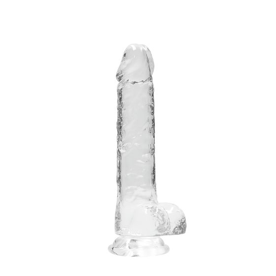 Transparent Realistic Dildo - Clear (19cm)