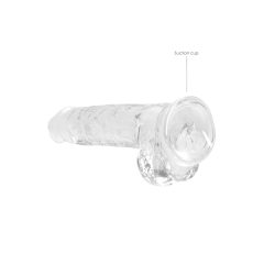 Transparent Realistic Dildo - Clear (19cm)