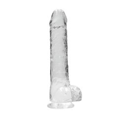 REALROCK Transparent Realistic Dildo - Clear (22cm)