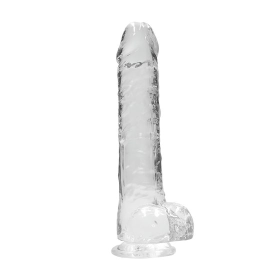 REALROCK Transparent Realistic Dildo - Clear (22cm)