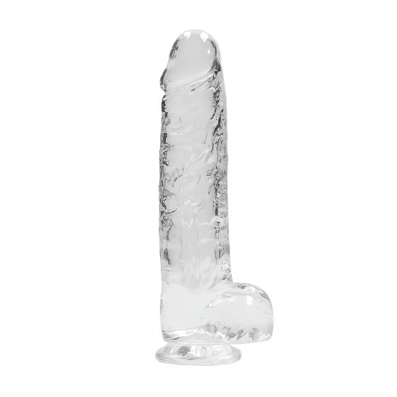 REALROCK Transparent Realistic Dildo - Clear (22cm)