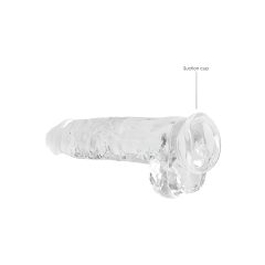 REALROCK Transparent Realistic Dildo - Clear (22cm)