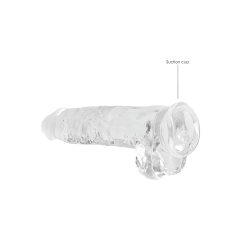 REALROCK Transparent Realistic Dildo - Clear (22cm)