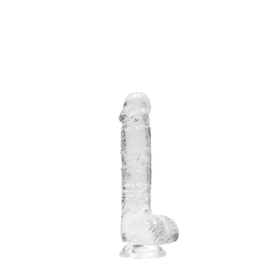 REALROCK - Transparent Realistic Dildo - Clear (6 inches)