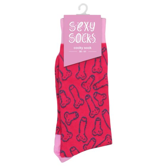 S-Line Sexy Socks - Cotton Socks - Penis Design