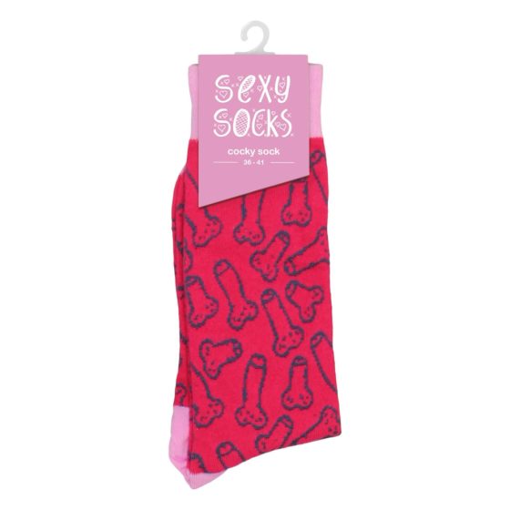 S-Line Sexy Socks - Cotton Socks - Phallic Design