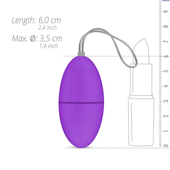 Easytoys - 7-speed Radio-controlled Vibrating Egg (Purple)