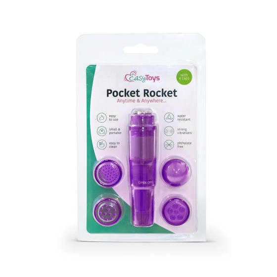 Easytoys Pocket Rocket - Vibrator Set - Purple (5-Piece)