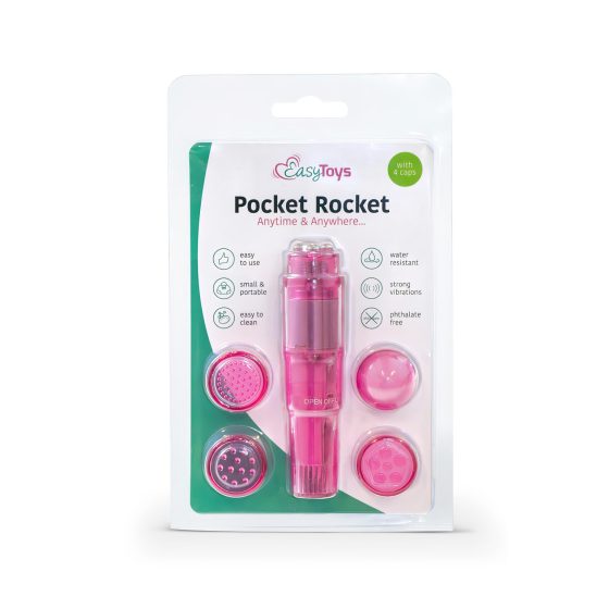 Easytoys Pocket Rocket - Vibrator Set - Pink (5-piece)