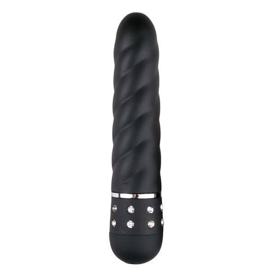 Twirled Rod Vibrator (Black) - Easytoys Diamond