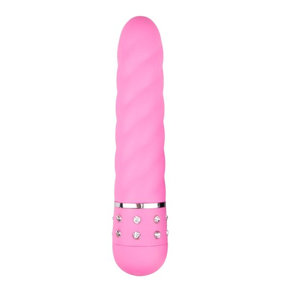 Easytoys Diamond - Twisted Rod Vibrator (Pink)