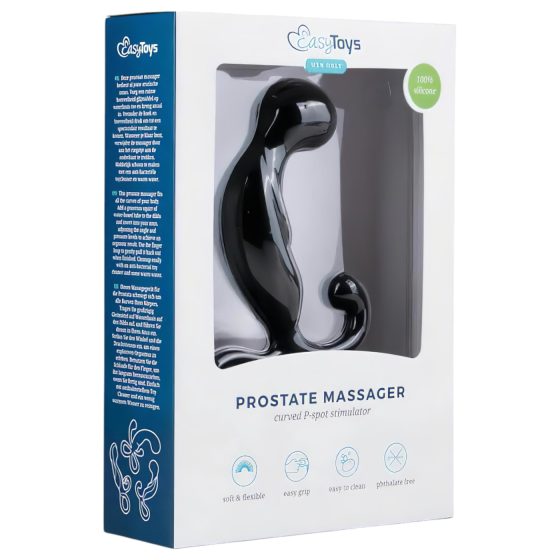 EasyToys Prostate Massager - Black Prostate Dildo