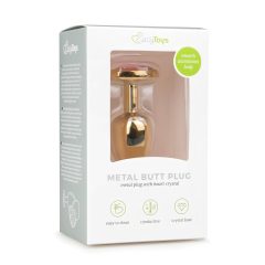 Easytoys Metal No.3 - anal plug - gold-pink (2.5cm)