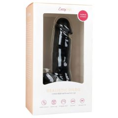 Easytoys - Suction Cup Dildo with Balls (7 inches) - Black