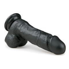 Easytoys - Suction Cup Dildo with Balls (7 inches) - Black