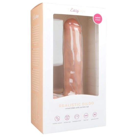 Easytoys - Large Suction Cup Dildo with Balls (29.5cm) - Natural