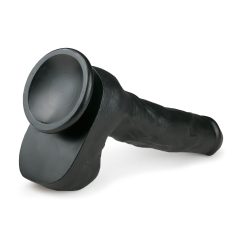   Easytoys - Suction Cup Dildo with Balls, Large (11.6) - Black"