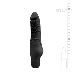 Easytoys Power Vibe - Silicone Penis Vibrator (Black)