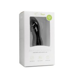 Easytoys - Glans Shaped Suction Cup Dildo (Black)