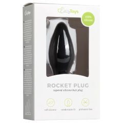 Easytoys - Small Silicone Butt Plug (Black)