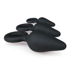 Easytoys Anal Dildo Set with Suction Cup - 3pcs (Black)