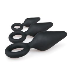 Easytoys - Anal Plug Ring Set - 3 pcs (black)