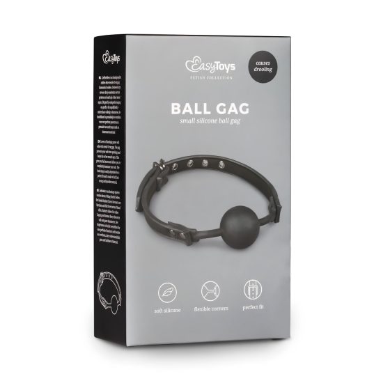 Easytoys - Silicone Ball Gag (Black)