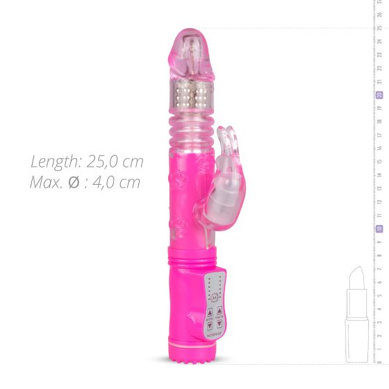 Easytoys Bunny - Thrusting Vibrator (Pink)