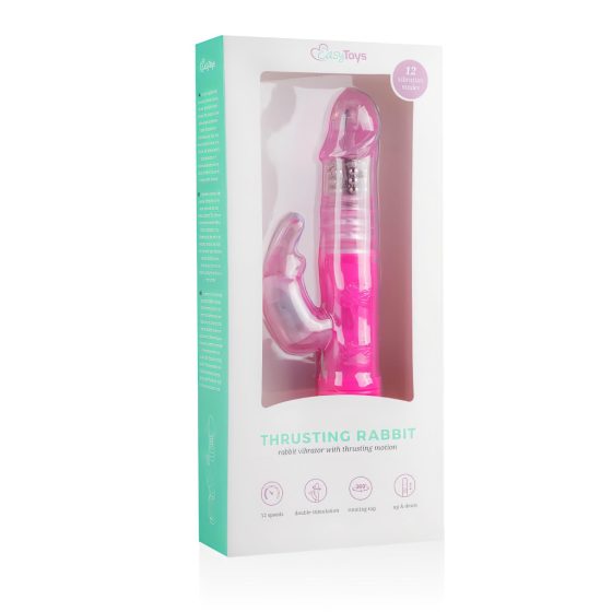 Easytoys Bunny - Thrusting Vibrator (Pink)