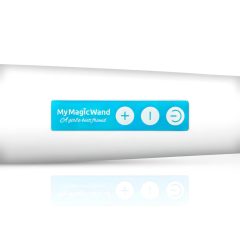 MyMagicWand - Strong Massager Vibrator (White-Blue)