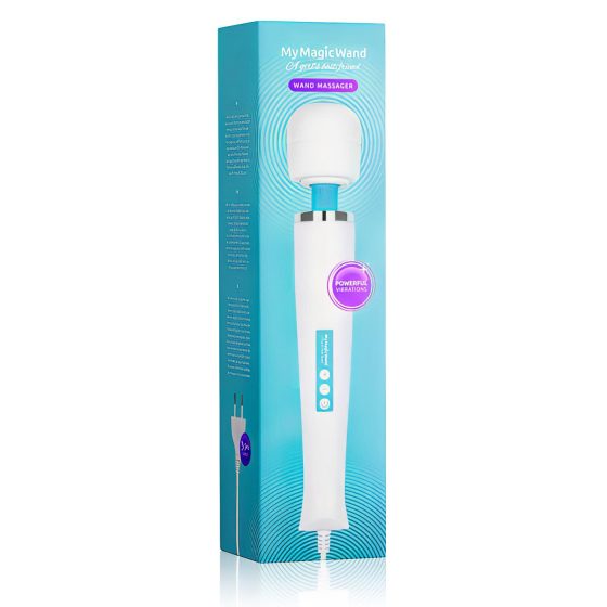 MyMagicWand - Strong Massager Vibrator (White-Blue)