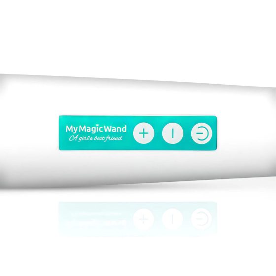 MyMagicWand - powerful massager vibrator (white-turquoise)