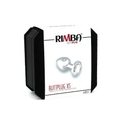 Rimba XS - Transparent Crystal Metal Anal Dildo (Silver)