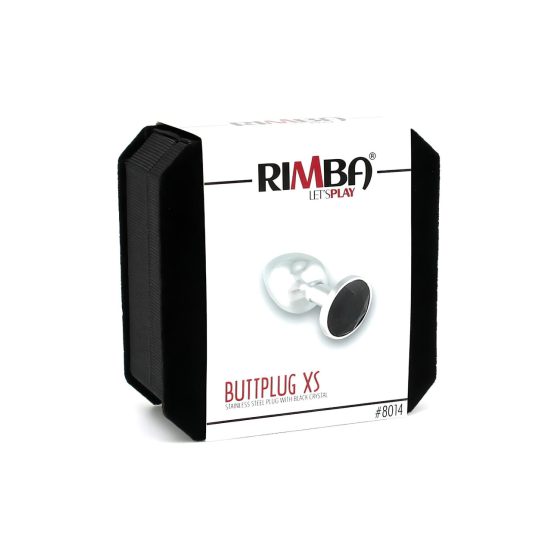 Rimba XS - Black Stone Metal Anal Dildo (Silver)