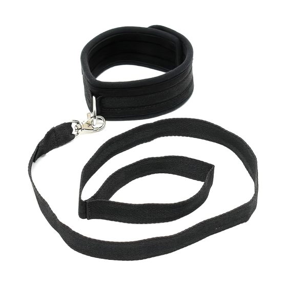 Rimba Soft - Soft Collar with Leash (Black)