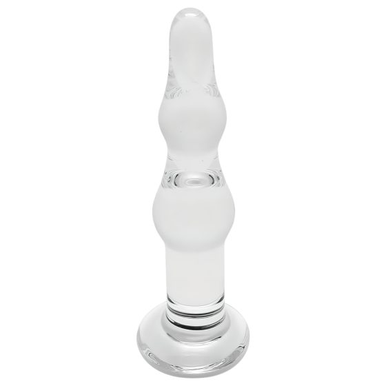 Rimba Dolly - Wavy Glass Anal Dildo (Transparent)