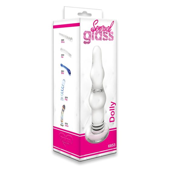 Rimba Dolly - Wavy Glass Anal Dildo (Clear)