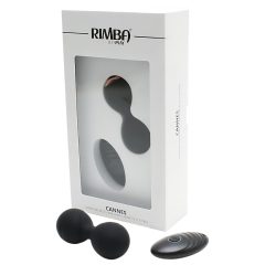 Rimba Cannes - Rechargeable Wireless Vibrating Egg (Black)