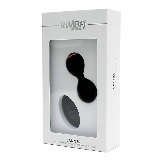 Rimba Cannes - Rechargeable Wireless Vibrating Egg (Black)