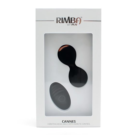 Rimba Cannes - Rechargeable Wireless Vibrating Egg (Black)