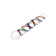 Rimba Rachella - Double Glass Dildo (Clear - Colored)