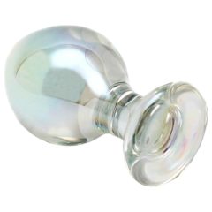 Rimba Zelda - conical anal glass dildo (translucent)