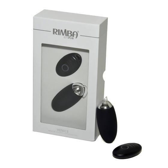 Rimba Venice - Rechargeable Wireless Vibrating Egg (Black)