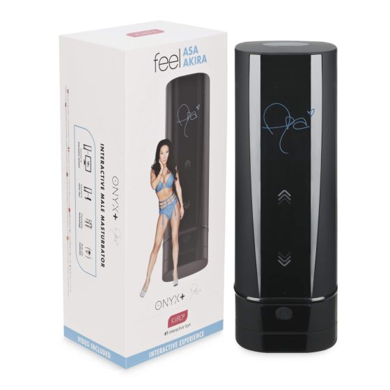 Kiiroo Onyx+ Asa Akira Experience - Interactive Masturbator (Black)