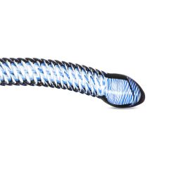 Gildo Glass No. 5 - Spiral Glass Dildo (Clear-Blue)