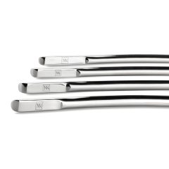   SINNER 176 - Curved Steel Urethral Dilator Dildo Set (4 pcs) - Advanced