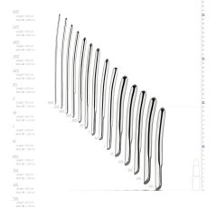   SINNER 174 - Curved Steel Urethral Dilator Dildo Set (14 Pieces)