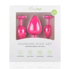 Easytoys Diamond - Anal Dildo Set (Pink)